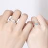 Yi Lu tiene su anillo de pareja Anillo de asta de plata esterlina 925 Personalidad simple Celebridad en línea Regalo del día de San Valentín Conmemorativo