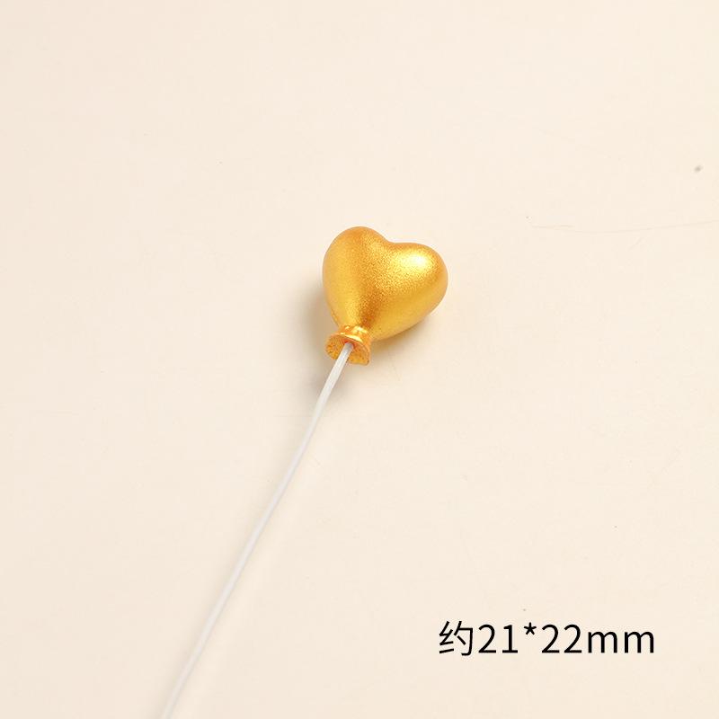 SKU-13-金色爱心气球 一个