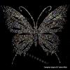 Fornecedor da Fabricante Colorido Borboleta Hot Strass Quente Padrão Hot Strass Quente Foto Quente no Peito Grande Padrão de Imagem de Strass Quente Produção Foto Quente