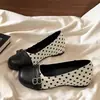 Punto de Polca 2026 Correa con Hebilla Patchwork Fecha Mary Jane Suela Suave Doble Diario Suave Corte Bajo Zapatos de Mujer Individuales Estilo Punta Redonda