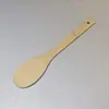 Espátula de bambu com cabo longo, espátula de bambu para panelas antiaderentes, espátula especial para cozinhar, conjunto de colher e espátula de cozinha, colher de bambu