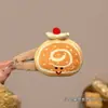 Grampo de Cabelo de Pelúcia Divertido Desenho Animado Biscoito Hambúrguer para Mulheres com Franja Lateral e Cabelo Quebrado BB Clip Acessório de Cabeça Grampo de Cabelo Fofo