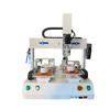Máquina de apriete de tornillos electromecánica para medidores de gas con tornillo de bloqueo automático y plataforma giratoria multieje.