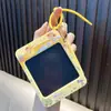 Llavero de Tablero de Dibujo Graffiti de Dibujos Animados Pareja Mejor Amigo Portátil Tablero de Mensajes para Escribir Juguete Colgante para Bolsa Joyería Regalo