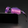 Gafas Polarizadas para Ciclismo Deportivo al Aire Libre, Gafas de Sol para Correr y Pescar, Gafas de Sol Ligeras de Una Sola Pieza, Gafas de Sol Coloridas a Prueba de Viento