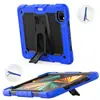 Para iPad Air4 10.9 funda de tableta con correa de silicona de color contrastante iPad Pro2021 soporte carcasa de PC resistente a caídas