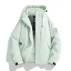 26188 Chaqueta de Algodón Invierno con Capucha Abrigo de Algodón Engrosado Cálido Moderna Casual Deportiva al Aire Libre Cortavientos Chaqueta de Algodón Venta al por Mayor