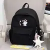 Mochila feminina novo estilo, estilo ins, mochila fofa de desenho animado japonês estilo soft girl college, bolsa de ombro dupla cor doce versão coreana