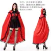 Tiro Real Nuevo Disfraz de Caperucita Roja de Halloween Traje Capa Disfraz de Disfraz de Caperucita Roja