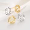 Aretes de plata esterlina 925 huecos para mujer aretes DIY huecos aretes huecos aretes huecos aretes huecos
