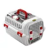 Transportadora de mascotas para viaje, jaula portátil para gatos, transportadora de mascotas para coche, adecuada para todas las estaciones, transpirable con techo solar, transportadora de gatos para viaje