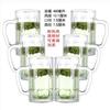 Vaso de vidrio templado al por mayor anticaída comercial para el hogar resistente al calor vaso de cerveza de gran capacidad vaso de burbujas agua potable 6