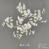 Flores Artificiais Brancas para Decoração de Casamento, Flores de Seda, Ornamentos de Flores Artificiais, Arte Floral Seca, Materiais de Rosa, Arranjo de Flores para Corredor, Arranjo de Parede e Chão
