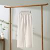 Pantalones para mujeres de mediana edad y ancianas, pantalones rectos de verano nuevos con cintura elástica, transpirables, talla grande, pantalones finos para madre