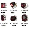 Explosiones arte de uñas taladro de pila terminado ultra-flash transparente corazón torcido taladro rectangular hacha taladro con perla taladro de uñas joyería al por mayor