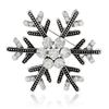 Suministro transfronterizo europeo y americano Navidad simple lindo caricatura muñeco de nieve goteando Copo de nieve Broche anti-exposición broche para ropa
