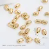 Fuerte retención de color oro de 14 quilates cuentas de piedra irregular espaciador con forma espiral de lana nudo de piña espaciador accesorios para joyería DIY