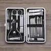 Manicure Conjunto de Tesouras de Unha de 19 Peças Aço Inoxidável Cortador de Unha Combinação de Ferramentas de Beleza Cortador de Unha Atacado