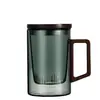 Caneca de Chá de Vidro Borossilicato Alta para Beber e Fazer Chá Uso em Escritório Masculino Caneca Resistente ao Calor Separação de Chá e Água Visualização do Preparo do Chá Caneca Montanha