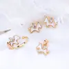 Nuevo Conjunto de Anillo y Aretes de Pegaso Unicornio Lindo Tridimensional para Mujer, Joyería de Lujo Ligero de Moda Popular, Accesorios
