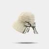 Sombrero de Pescador con Lazo Estilo Nuevo 2026 para Mujer, Sombrero de Cubo Tejido Elegante Estilo Coreano de Verano, Sombrero de Sol Transpirable con Protección Solar