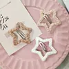 Pasador de Lana de Cordero con Estrella de Cinco Puntas para Otoño e Invierno para Niños, Pinza Bb con Pasador de Felpa de Estrella para Flequillo y Accesorios para el Cabello Laterales para Niñas