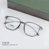 HQ20014 caja delgada personalidad dulce semi-titanio lente plana viaje con fabricantes de gafas para miopía venta al por mayor