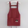 Delantal Moda para Mujer Ropa de Trabajo para Hombre Hogar Cocina Impermeable Aceite Impresión de Logo Personalizado Estilo Japonés Lindo Correa Estilo Coreano