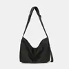 Bolso de Hombro Nuevo, Sencillo y de Gran Capacidad, con Diseño Único, Bolso para Viajar al Trabajo para Hombres, Bolso Cruzado Informal de Lona Estilo Japonés para Mujeres, Transfronterizo