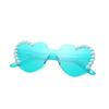 Óculos de Sol Transparentes Cor Gelatina Amor para Homens e Mulheres Óculos de Sol Coração Pêssego Transfronteiriços Europeus e Americanos Óculos de Sol Coração Peça Única
