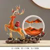 Artesanato de veado em resina decoração de casa novo chinês criativo sala de estar entrada armário de vinho armário de TV decorações