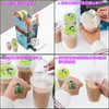 Filme de Vedação Personalizado Impresso para Copo de Milk Tea Design Inovador Efeito Adesivo de Tatuagem Filme de Vedação para Copo Plástico de Bebida
