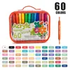 Bolsa de Armazenamento para Conjunto de Marcadores Acrílicos de Ponta Dupla Transfronteiriços Marcadores para Estudantes Desenho Artístico Marcadores Coloridos para Crianças