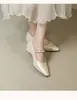 Sapatos Mary Jane Femininos 2026 Novo Modelo, Prata, Estilo Coreano Requintado, Sola Macia Confortável, Sapato Baixo Versátil Bico Fino