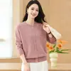 Nuevo suéter de punto elegante 2026 para mamás, moda casual china nueva para mujeres de 50 años, suéter versátil de corte ajustado