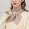 Bufanda tejida estilo coreano para mujer, otoño e invierno, diseño de cola de pez con lazo cruzado, calentador de cuello decorativo versátil de lana, mismo estilo que Wanwan