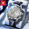Reloj de Cuarzo Multifuncional Marca Oulisi Nuevo Transfronterizo de Negocios Luminoso Impermeable Reloj para Hombre Reloj para Hombre