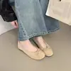 Zapatos Planos de Ballet para Mujer con Lazo Retro Francés, Boca Baja, Deslizables, Nuevo Diseño Otoño Invierno 2026, Suela Plana