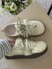 Zapatillas de entrenamiento alemanas de doble tira con bloques de color estilo coreano para mujer, zapatillas casuales de malla transpirable, zapatos blancos versátiles de nicho para niñas