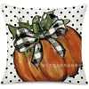 Funda de Almohada Halloween Calabaza Divertida Transfronteriza Amazon Estampado de Lino Funda Decorativa para Cojín de Sofá del Hogar