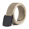 Fábrica de Guangzhou venta al por mayor cinturón de lona sin metal cinturón de tanque de nailon logo