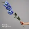 Flores artificiales de delphinium, arreglos florales artificiales, flores decorativas de jacinto, arreglos florales para sala de estar, decoraciones de suelo de rama alta con acabado aterciopelado