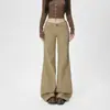 Jeans acampanados de cintura baja retro americano para mujer, corte ajustado, caída fluida, adelgazantes, versátiles, admite envío directo