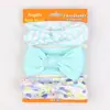 Conjunto de Três Peças de Acessórios de Cabelo Infantis, Laços Fofos para Meninas, Tiaras Elásticas que Não Apertam a Cabeça para Bebês