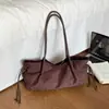 Bolso Casual Transfronterizo de Gran Capacidad para Mujer, Nuevo Modelo de Moda, Color Sólido, Bolso de Hombro Único, Moda 2026, Popular para el Trabajo y el Uso Diario