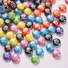 Fofo Mini Colorido Fio de Balas de Gelatina Contas Artificiais Contas Coloridas Galvanizadas em Acrílico Contas para Pulseira Colar Chaveiro DIY