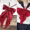 Pajarita de mariposa con cola de dragón hecha a mano, hecha a mano, color vino tinto, toalla de ángulo recto gratis, uniforme Ryukyu JK con lazo en traje de marinero