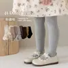Novidade Primavera e Outono Comércio Exterior Mais Vendido Meia-Calça de Algodão Macio Céu Estrelado Cintilante com Listras Verticais Finas, Alta Elasticidade, para Meninas