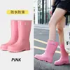 Botas de lluvia para mujer engrosadas, estilo nuevo, resistentes al desgaste, antideslizantes, resistentes al olor, botas impermeables extra altas, botas de lluvia de moda para actividades de playa, botas de trabajo