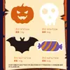 Pano de prato e limpeza de Halloween em formato de morcego feito de algodão macio de polpa de madeira para bancadas de cozinha, projetado para remoção de manchas e limpeza